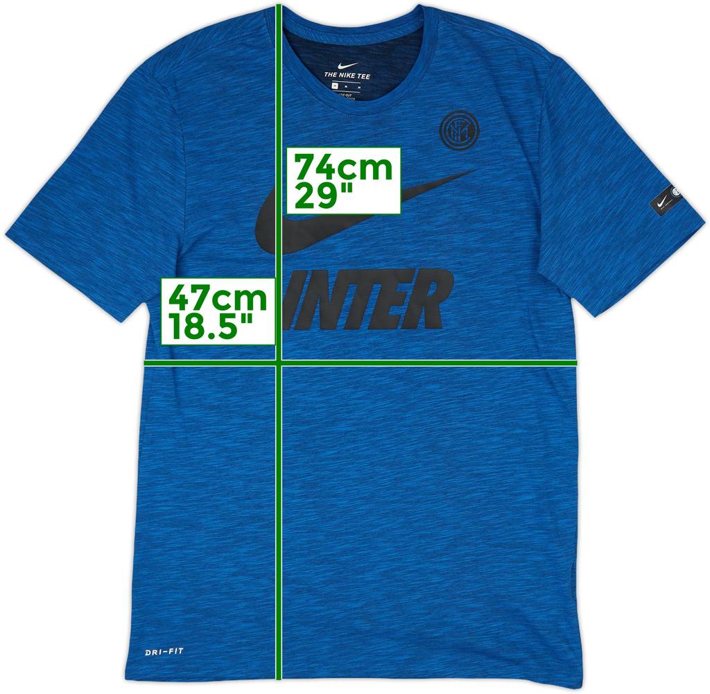 2018-19 Inter Milan Nike Cotton Tee - 10/10 - (M)