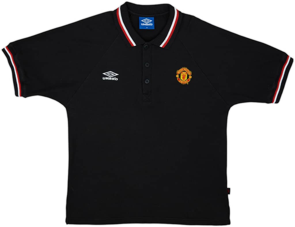 1998-99 Manchester United Umbro Polo Shirt - 9/10 - (M)