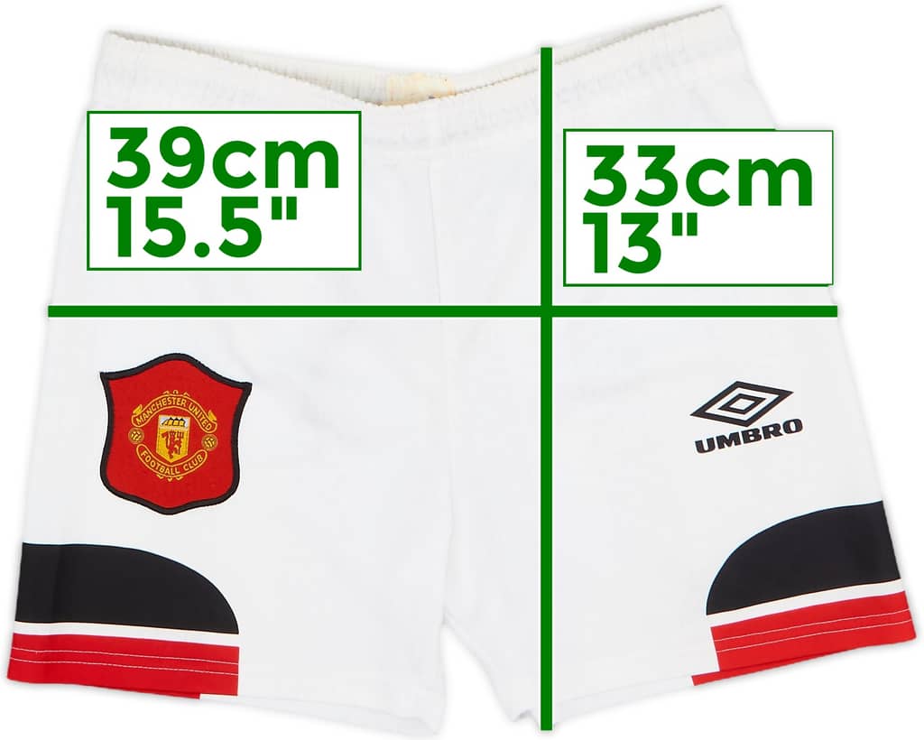 1994-96 Manchester United Home Shorts - 9/10 - (L.Boys)