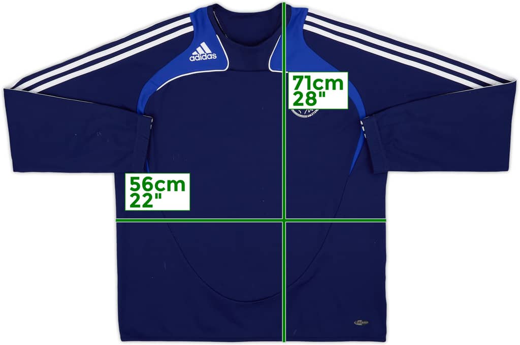 2008-09 Ajax adidas Sweat Top - 8/10 - (L/XL)