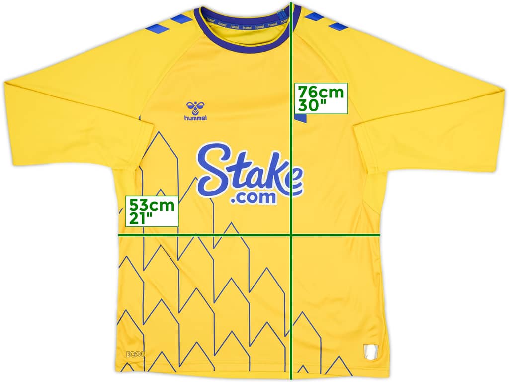 2022-23 Everton Third L/S Shirt - 8/10 - (XXL)