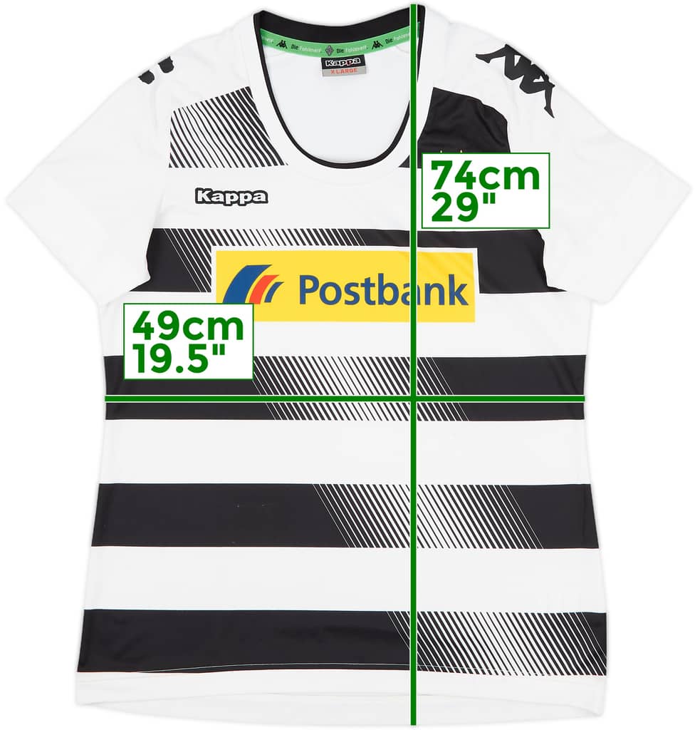 2016-17 Borussia Monchengladbach Home Shirt - 7/10 - (Women's XL)