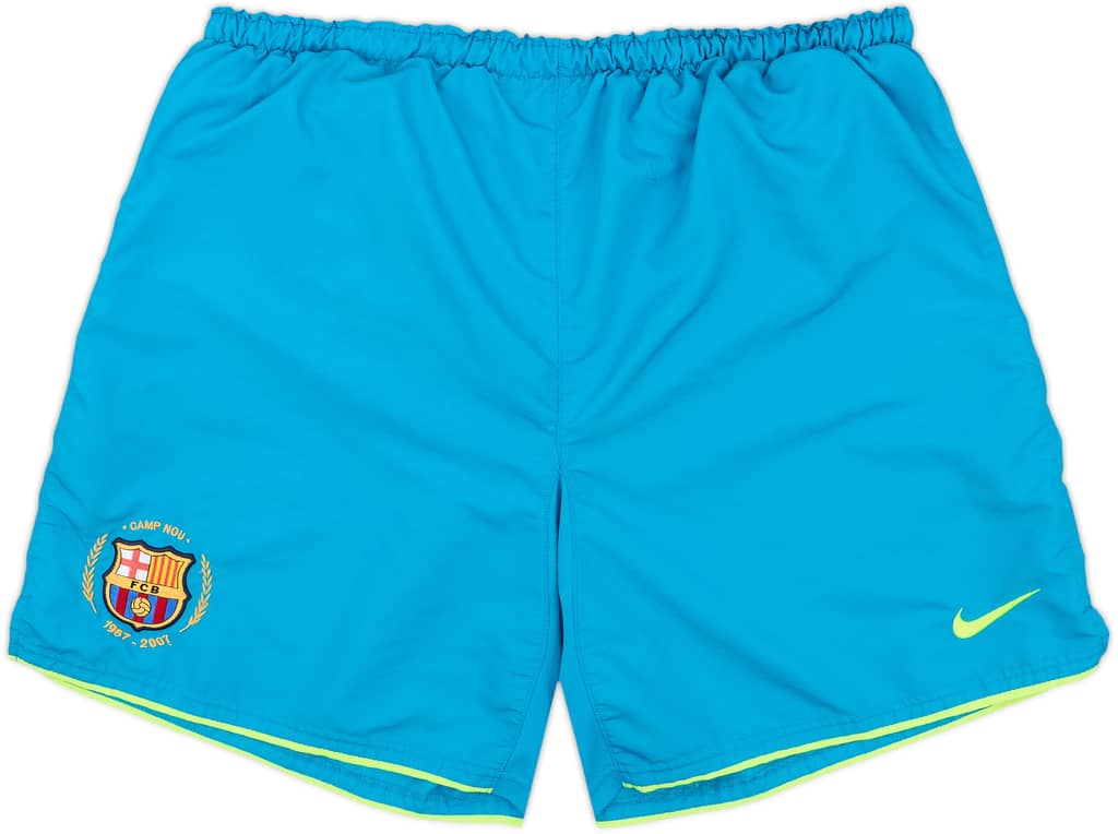 2007-08 Barcelona Away Shorts - 9/10 - (XL)