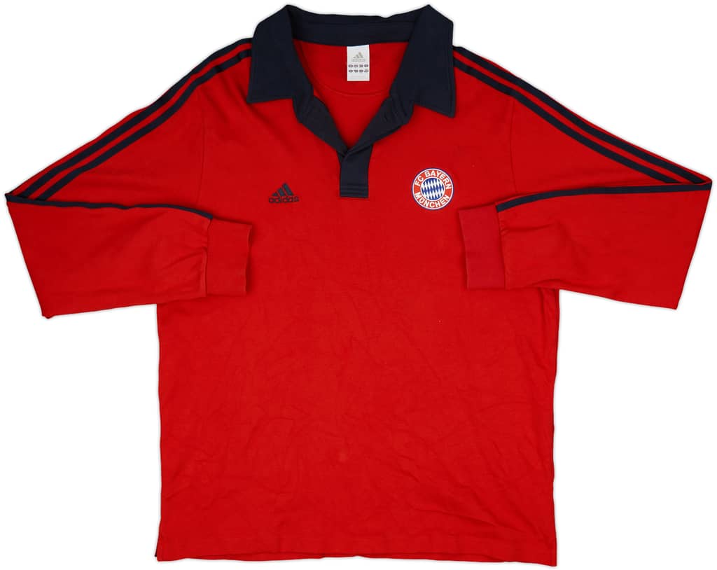 2008-09 Bayern Munich adidas Polo L/S Shirt - 8/10 - (L)