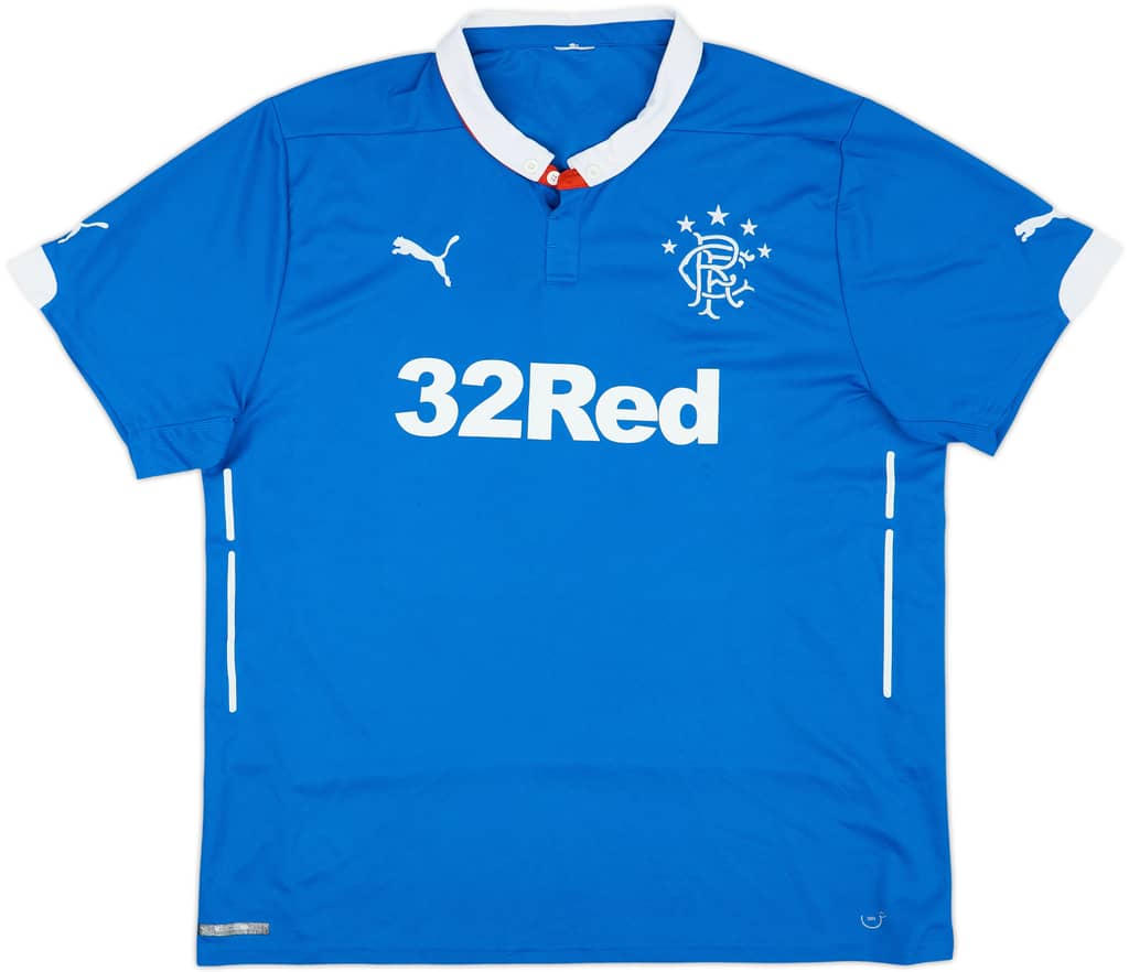 2014-15 Rangers Home Shirt - 8/10 - (XL)