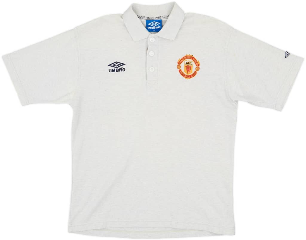 1998-99 Manchester United Umbro Polo Shirt - 8/10 - (M)