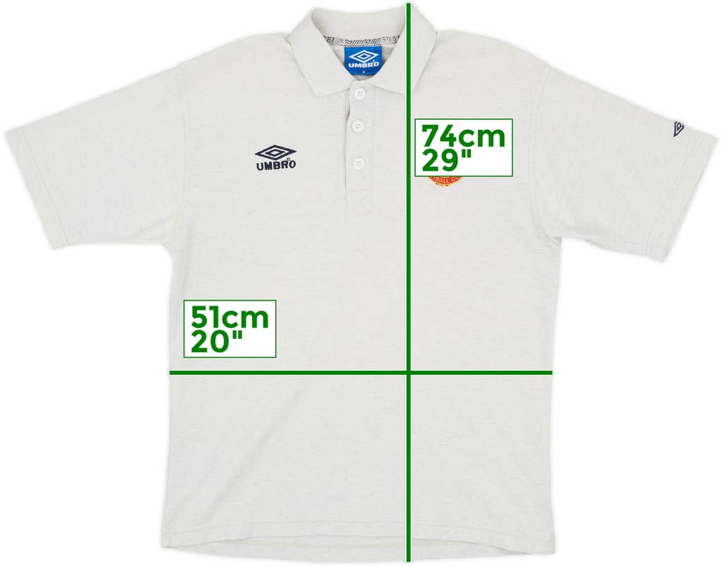 1998-99 Manchester United Umbro Polo Shirt - 8/10 - (M)