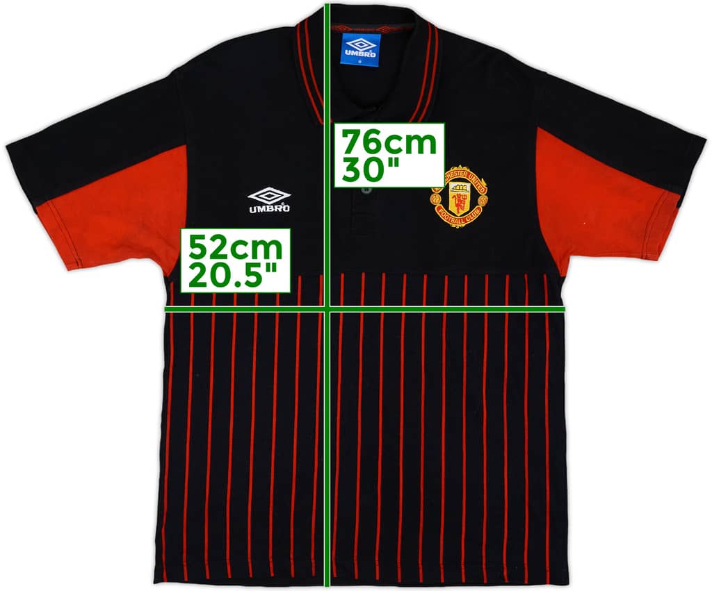1998-99 Manchester United Umbro Polo Shirt - 8/10 - (M)