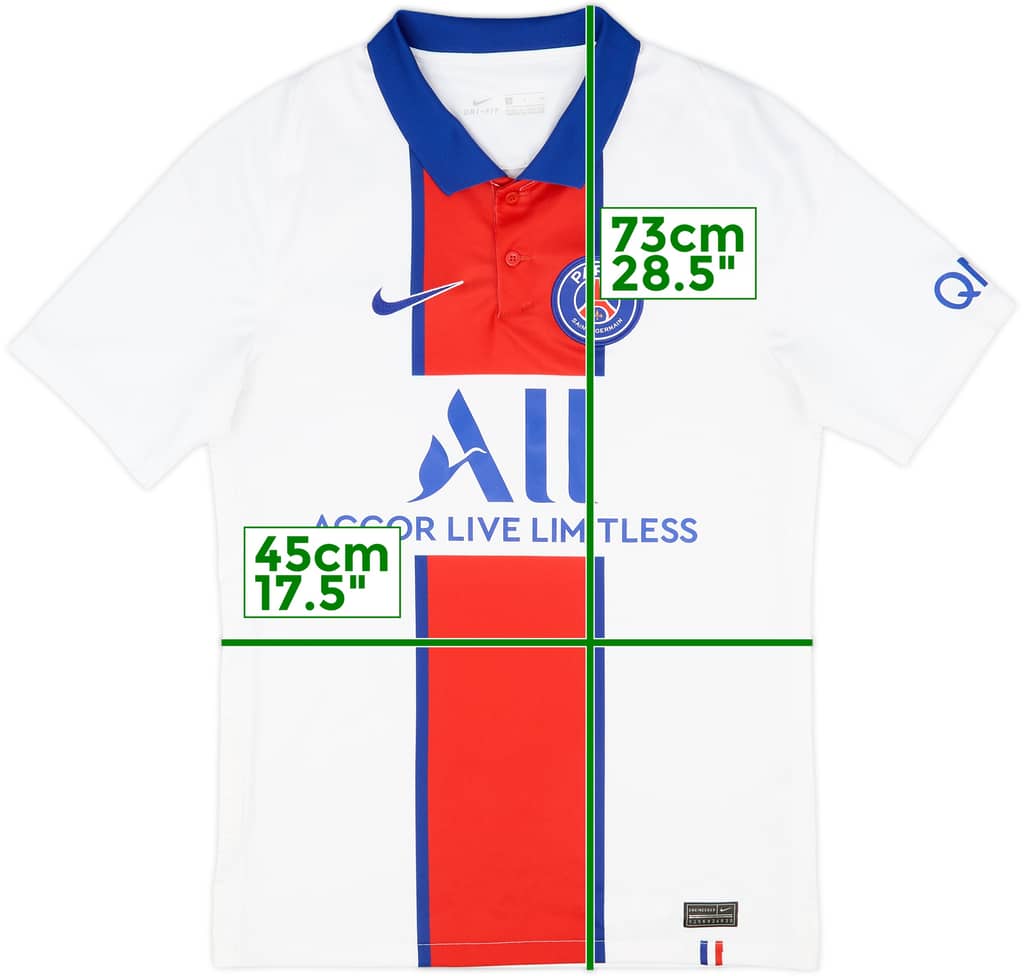 2020-21 Paris Saint-Germain Away Shirt - 8/10 - (S)