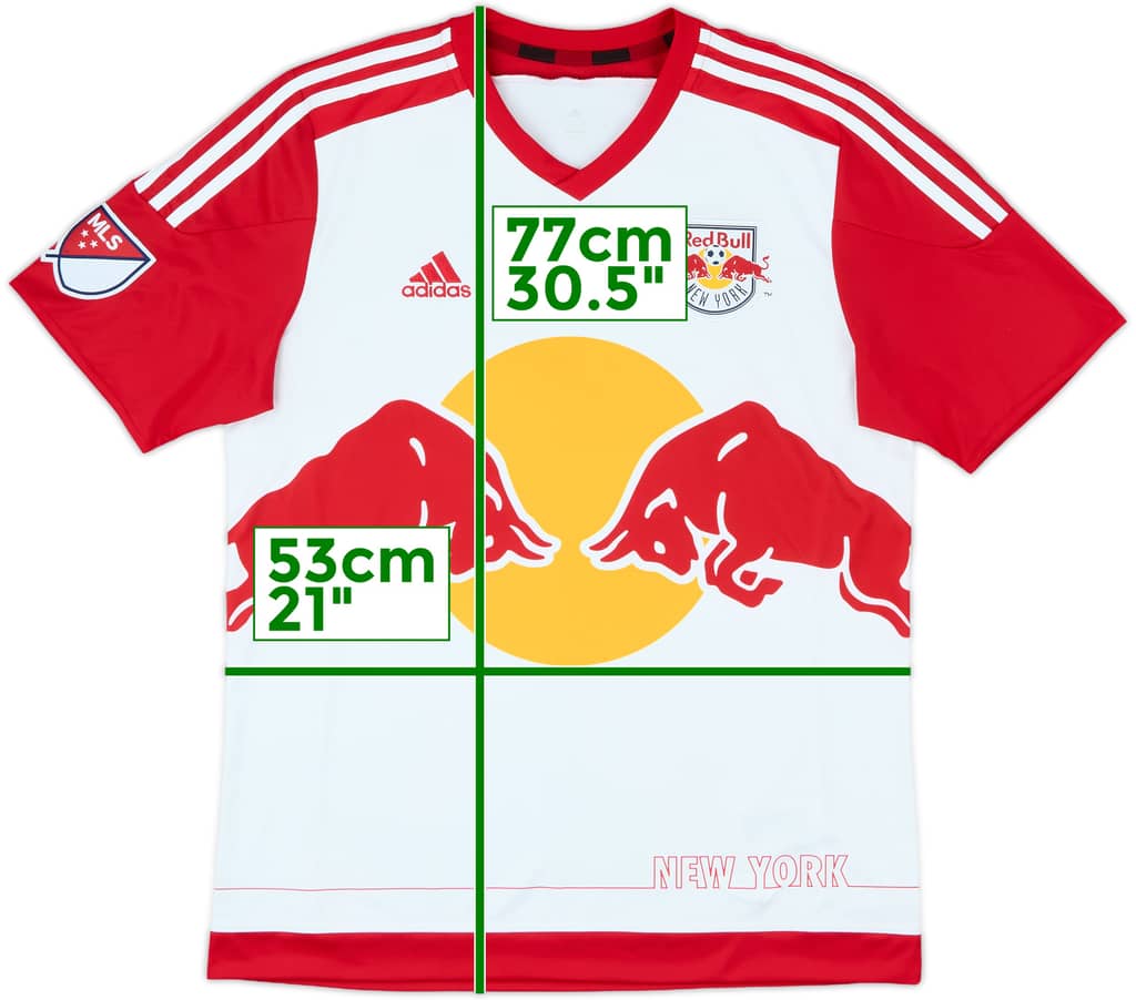 2015-16 New York Red Bulls Home Shirt - 10/10 - (L)