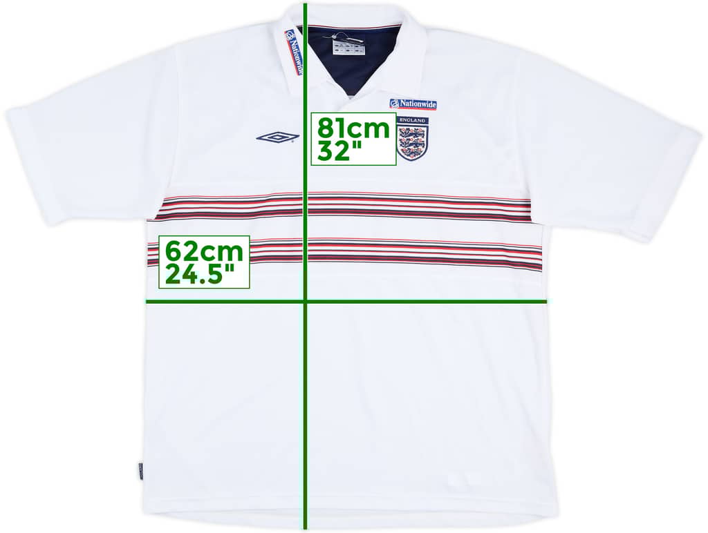 2002-03 England Umbro Polo Shirt - 8/10 - (XXL)