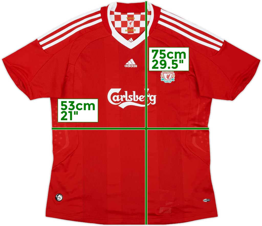 2008-10 Liverpool Home Shirt - 9/10 - (Women's XL)