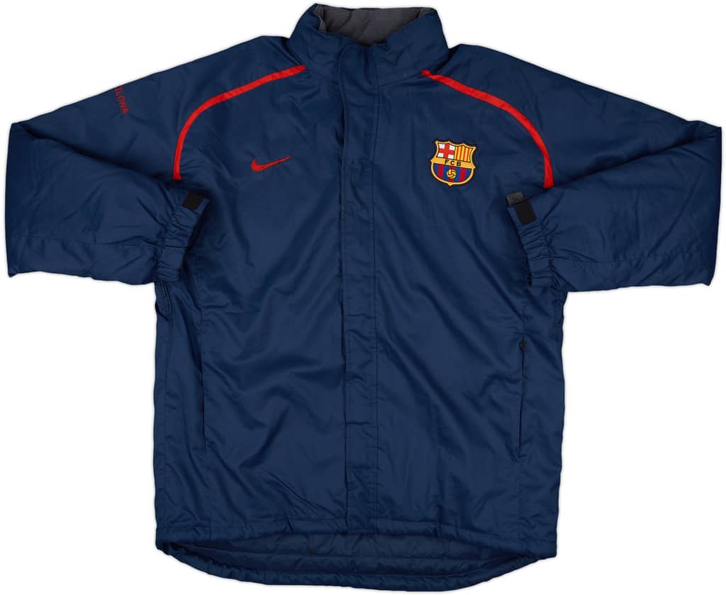 2004-05 Barcelona Nike Padded Bench Coat - 8/10 - (L)