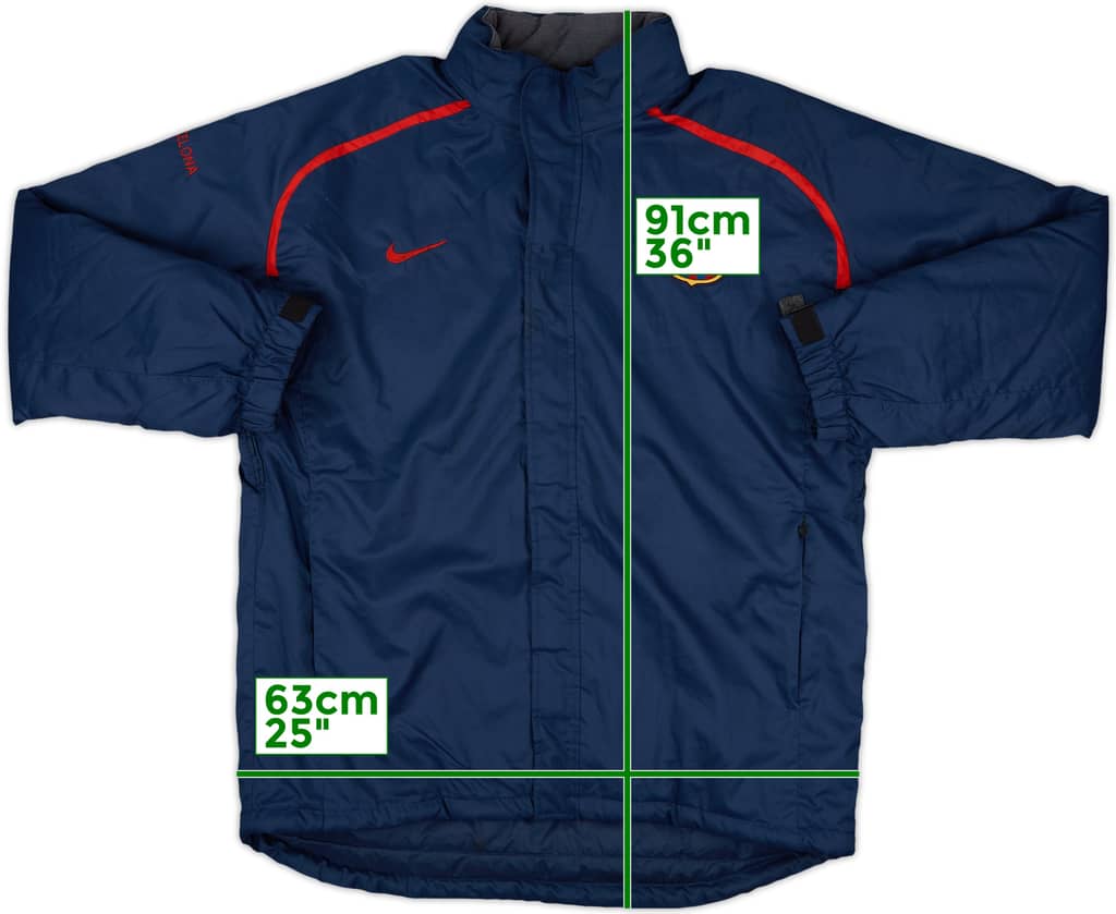 2004-05 Barcelona Nike Padded Bench Coat - 8/10 - (L)