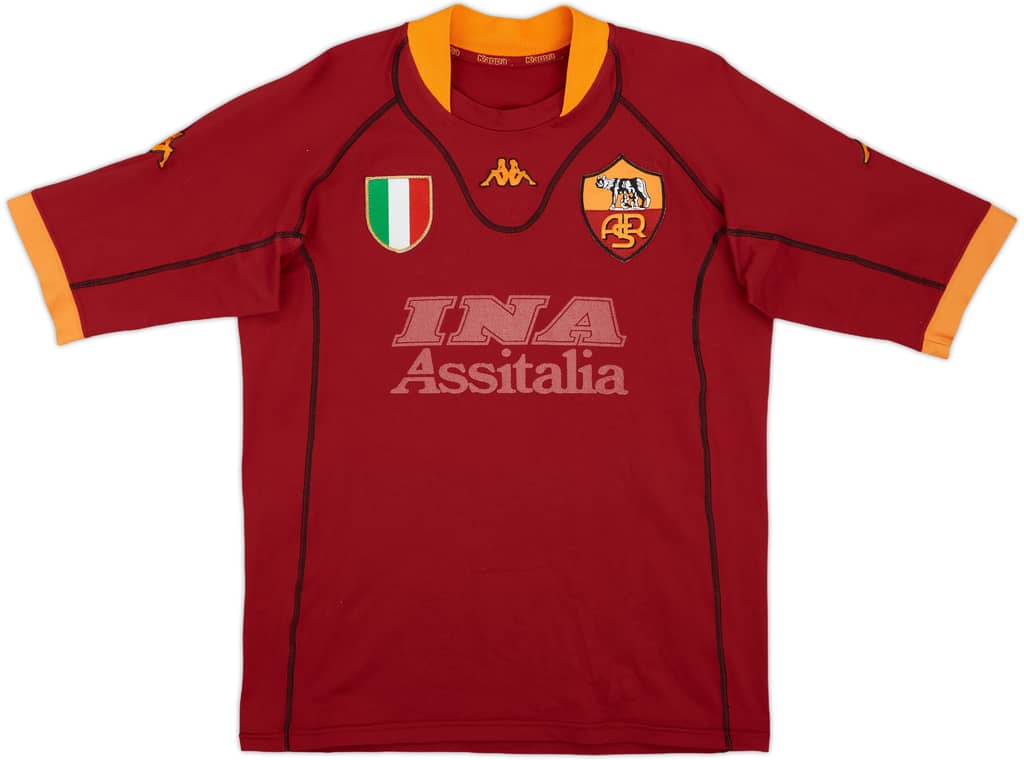 2001-02 Roma Home Shirt - 4/10 - (L)