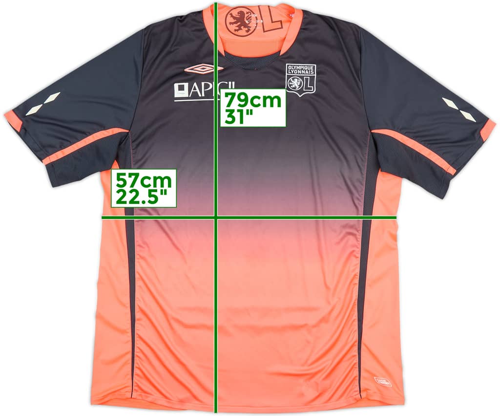 2009-10 Lyon Away Shirt - 6/10 - (XL)