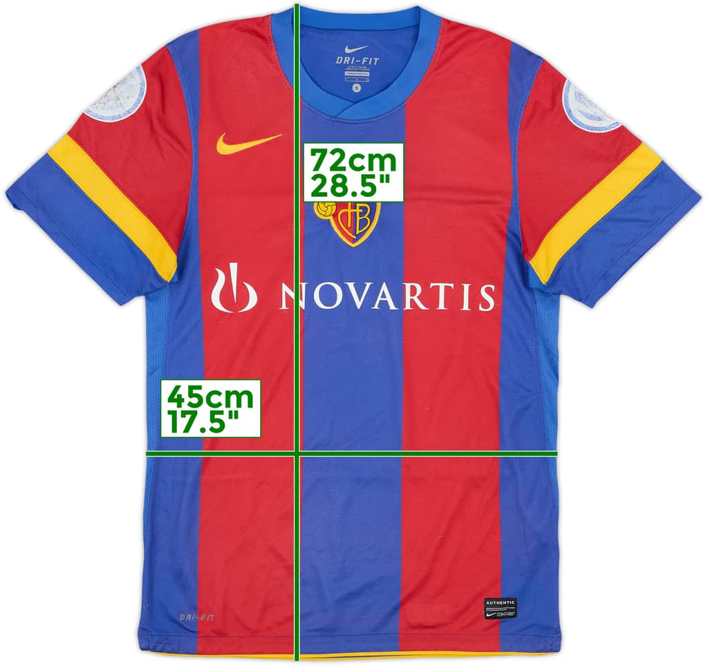 2011-12 FC Basel Home Shirt - 5/10 - (S)