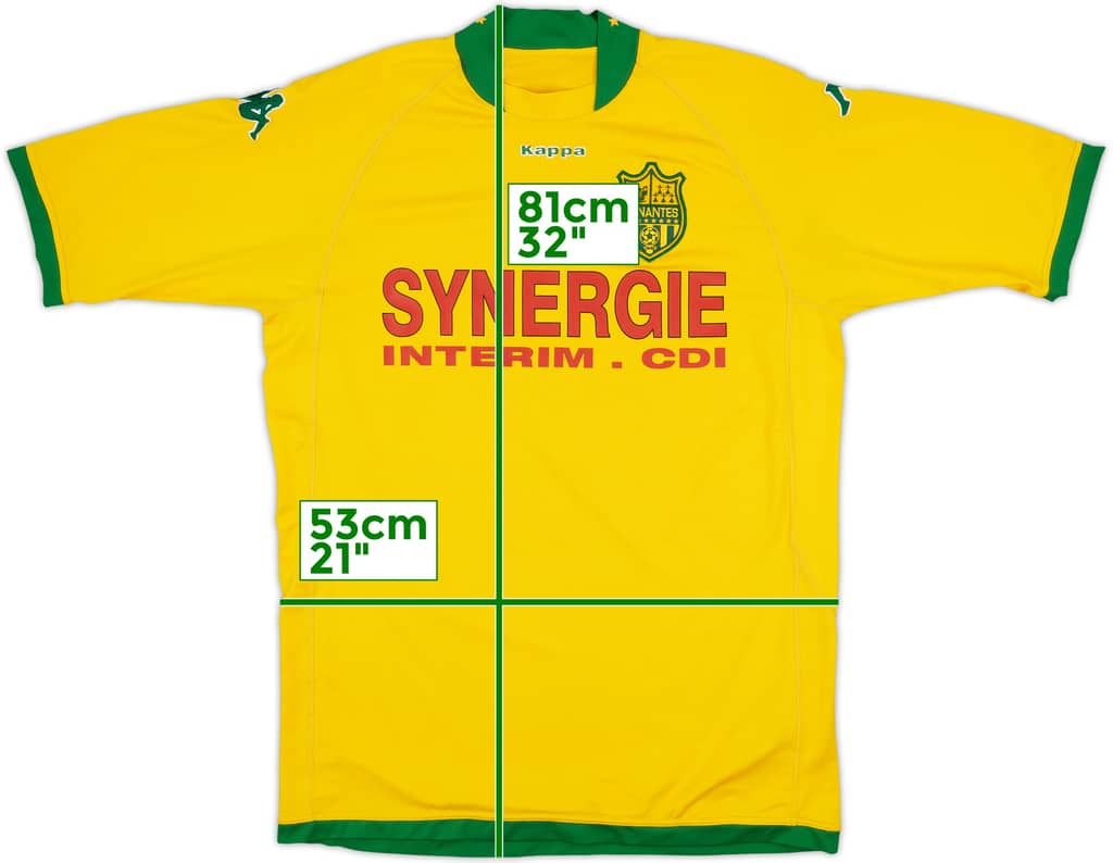 2008-09 Nantes Home Shirt - 6/10 - (XL)