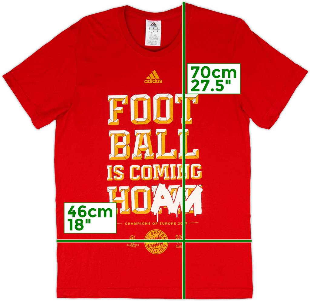 2013-14 Bayern Munich adidas Graphic Tee - 8/10 - (M)