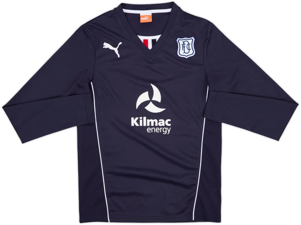2013-14 Dundee FC Home L/S Shirt - 8/10 - (S)