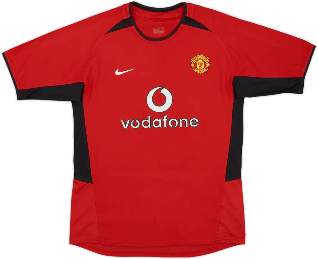 2002-04 Manchester United Home Shirt - 8/10 - (L.Boys)