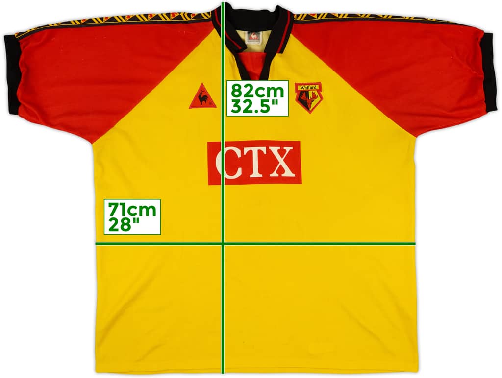 1998-99 Watford Home Shirt - 9/10 - (XXL/3XL)