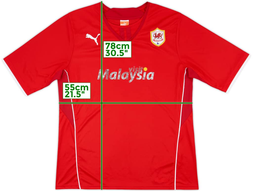 2013-14 Cardiff Home Shirt - 5/10 - (XL)