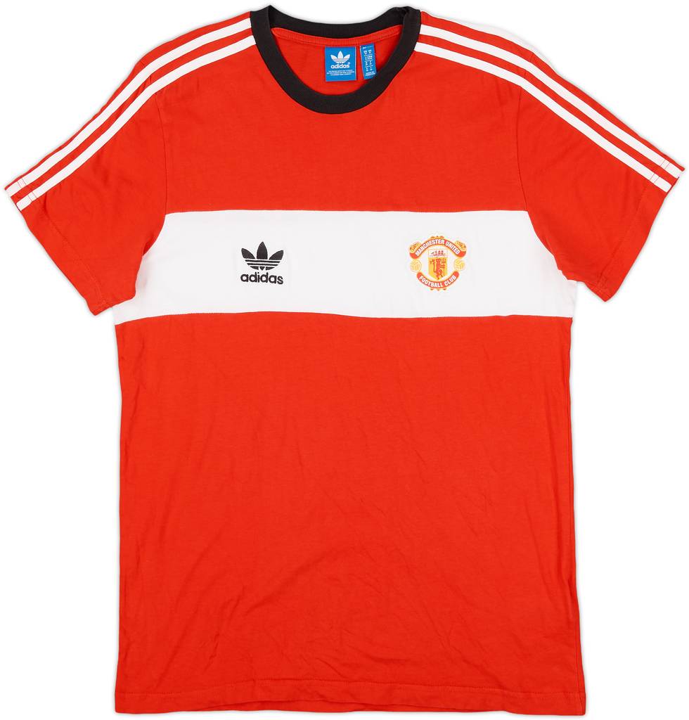 2015-16 Manchester United adidas Cotton Tee - 9/10 - (M)