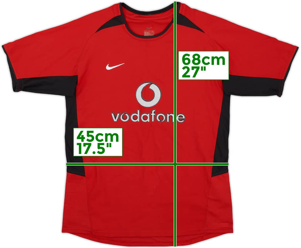 2002-04 Manchester United Home Shirt - 7/10 - (L.Boys)