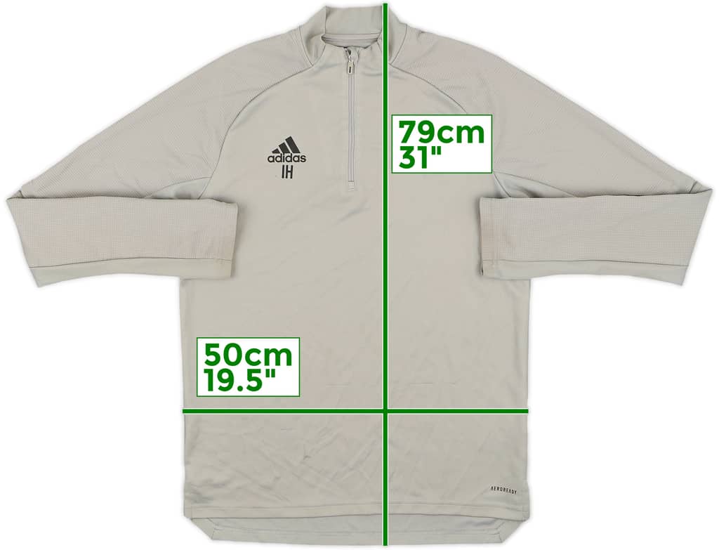 2020-21 Celtic adidas Staff Issue 1/4 Zip Drill Top IH - 6/10 - (M)
