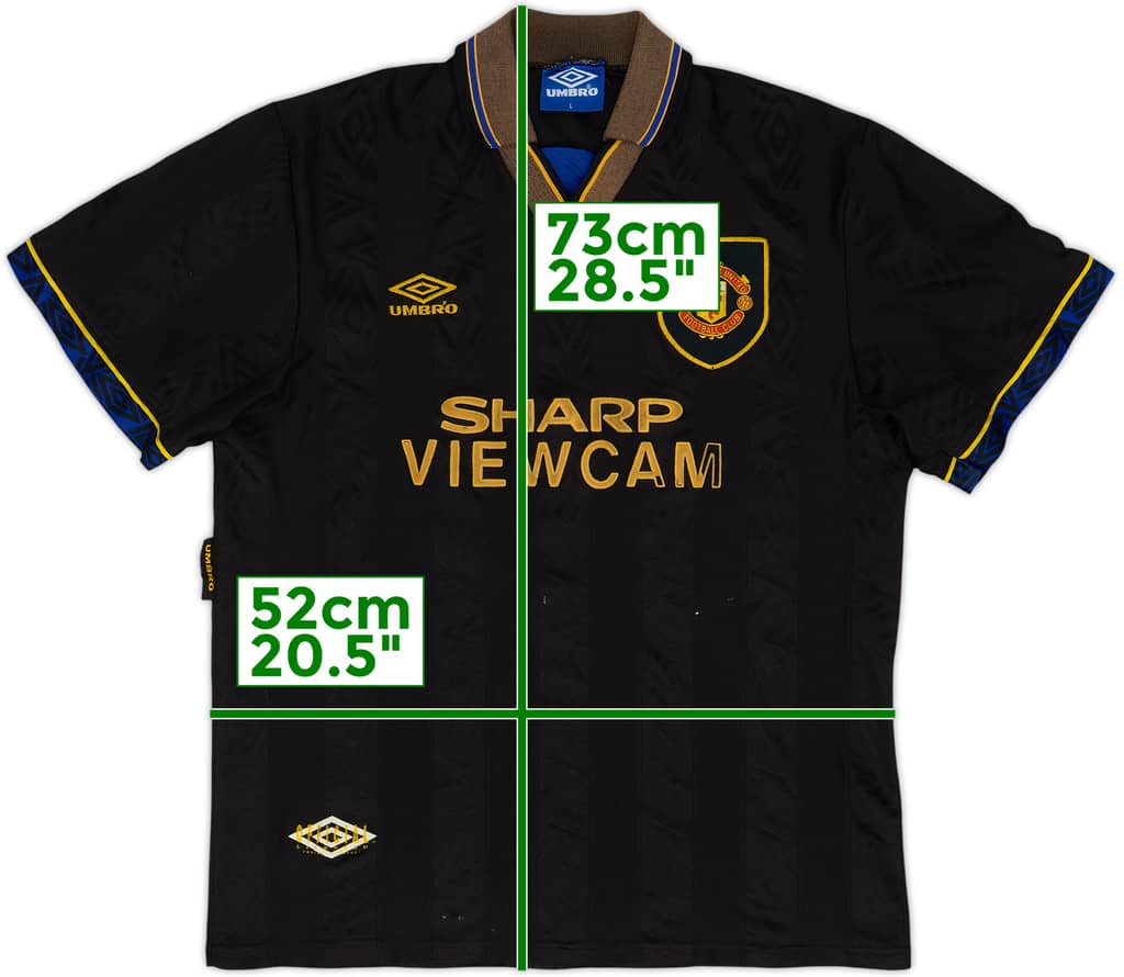 1993-95 Manchester United Away Shirt - 4/10 - (L)