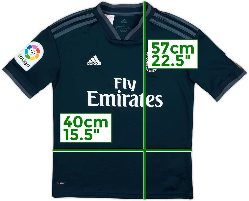 2018-19 Real Madrid Away Shirt - 7/10 - (M.Boys)