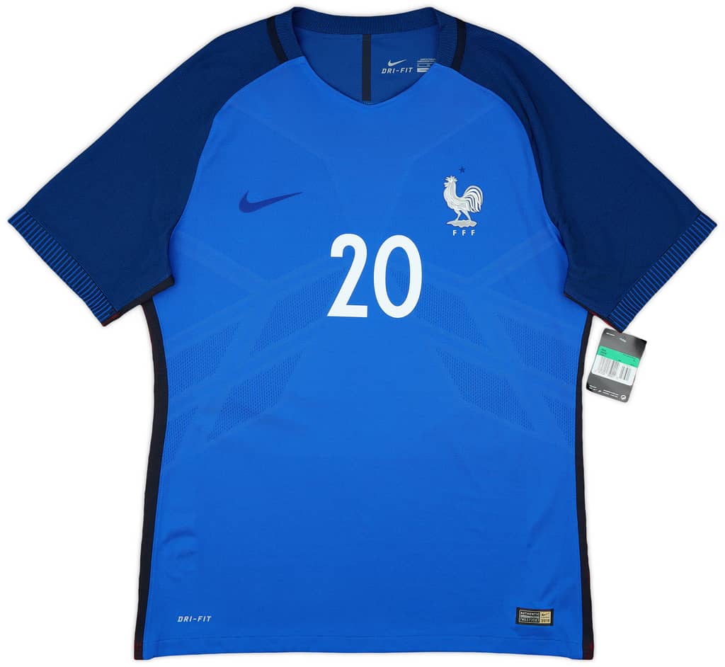 2016-17 France Authentic Home Shirt Mbappe #20 (XL)
