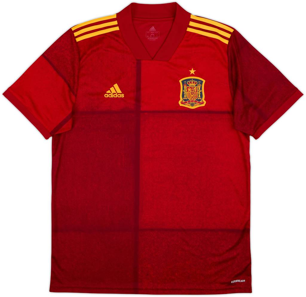 2020-21 Spain Home Shirt - 10/10 - (L)