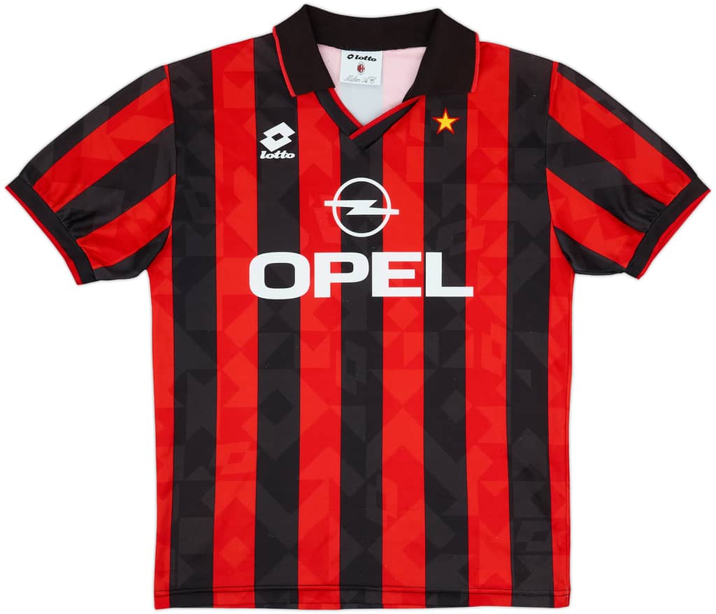 1994-95 AC Milan Home Shirt - 8/10 - (L)