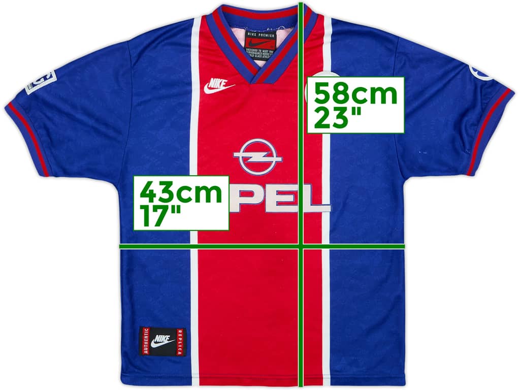 1995-96 Paris Saint-Germain Home Shirt - 8/10 - (M.Boys)