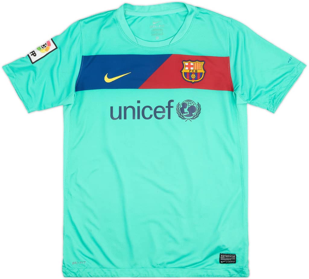 2010-11 Barcelona Away Shirt - 6/10 - (13-14 Years)