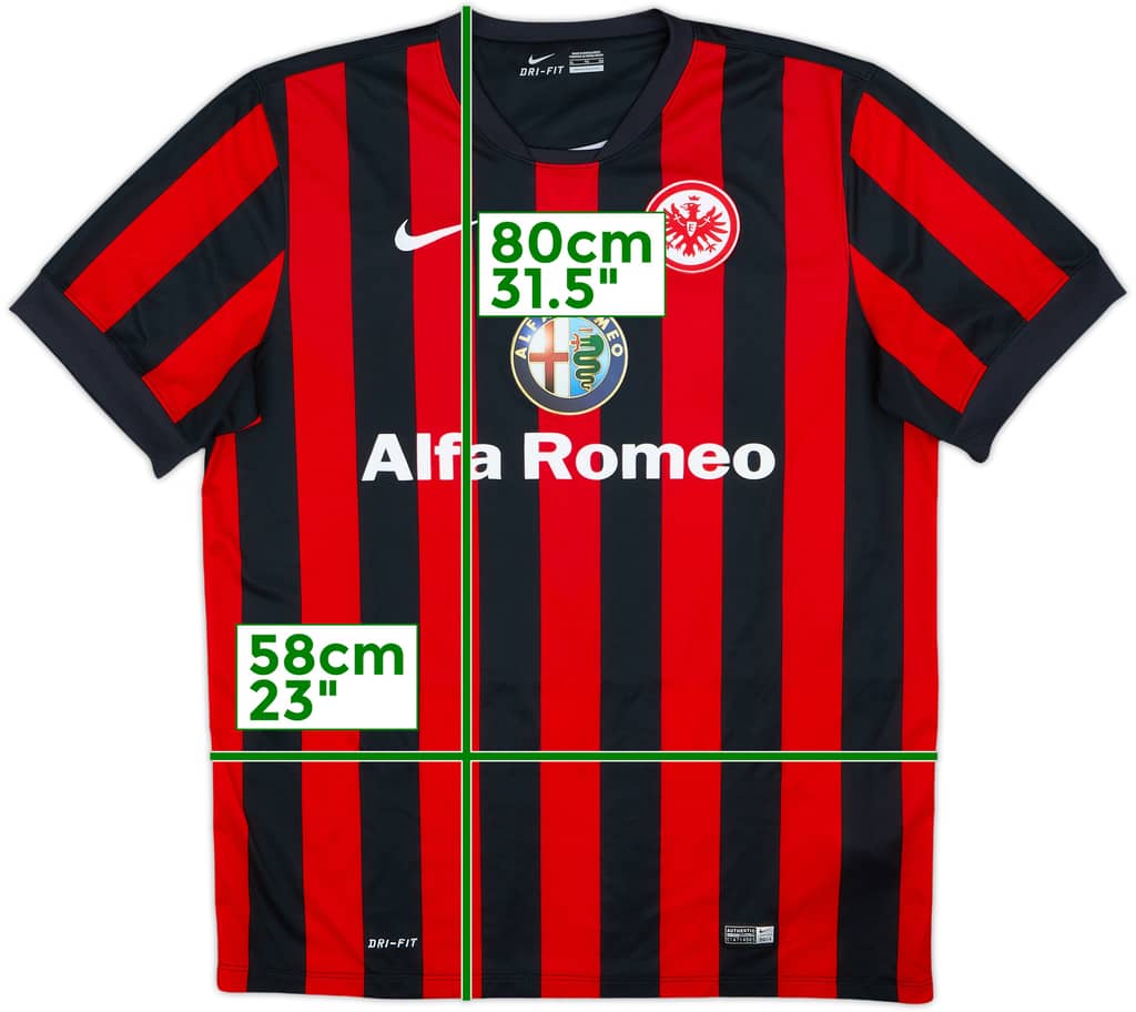 2014-15 Eintracht Frankfurt Home Shirt - 10/10 - (XL)