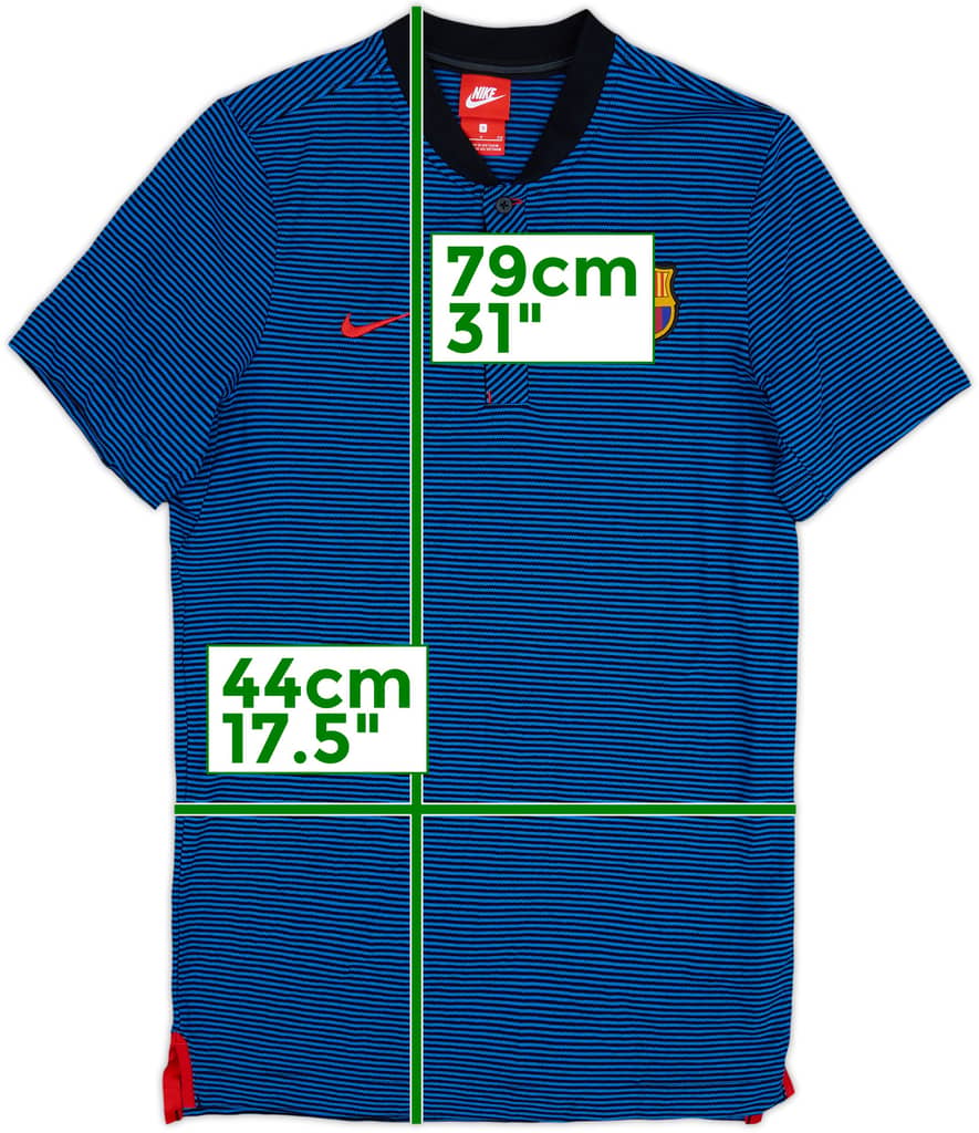 2017-18 Barcelona Nike Polo Shirt - 9/10 - (S)