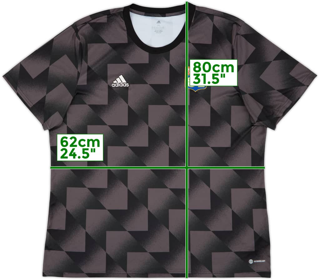2022-23 Lyon adidas Training Shirt - 10/10 - (XXL)