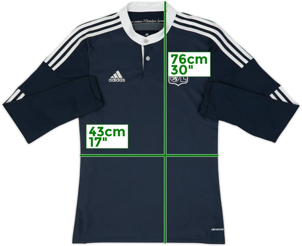 2014-15 Lyon Third L/S Shirt - 9/10 - (M)