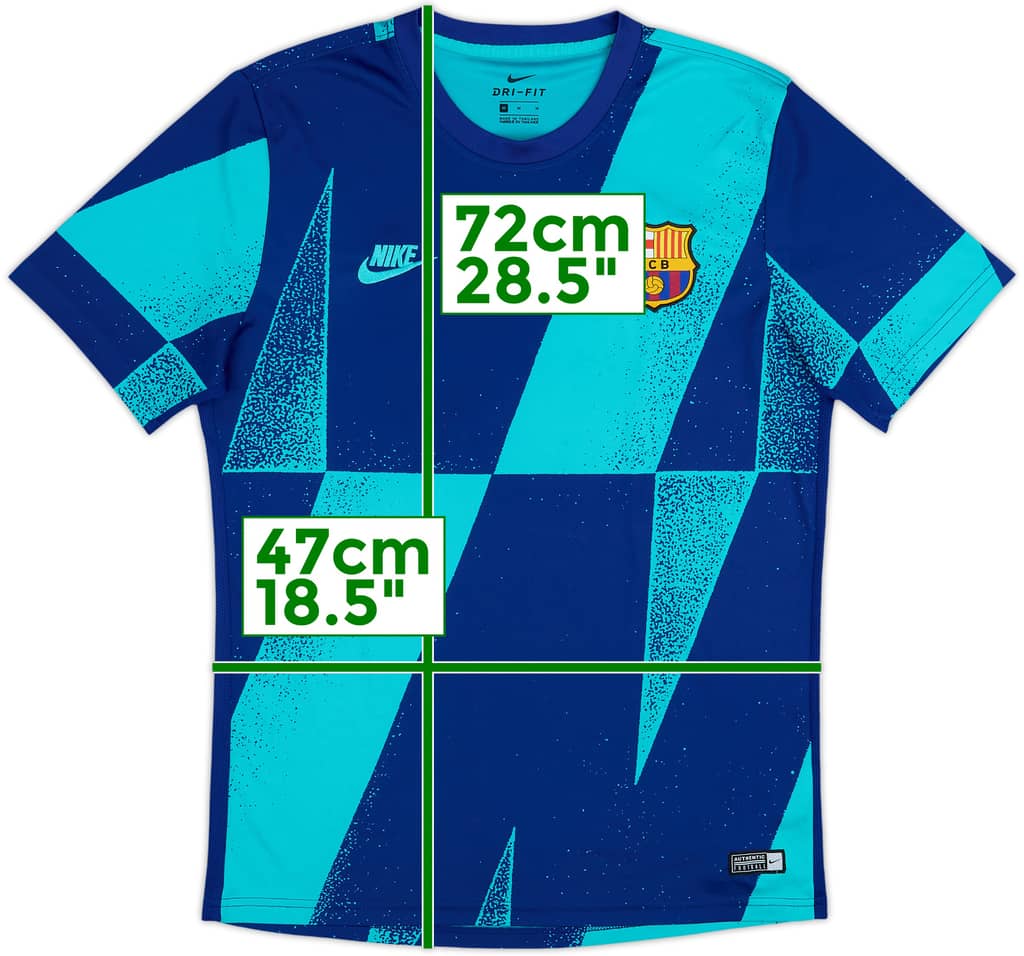 2019-20 Barcelona Nike Training Shirt - 9/10 - (M)