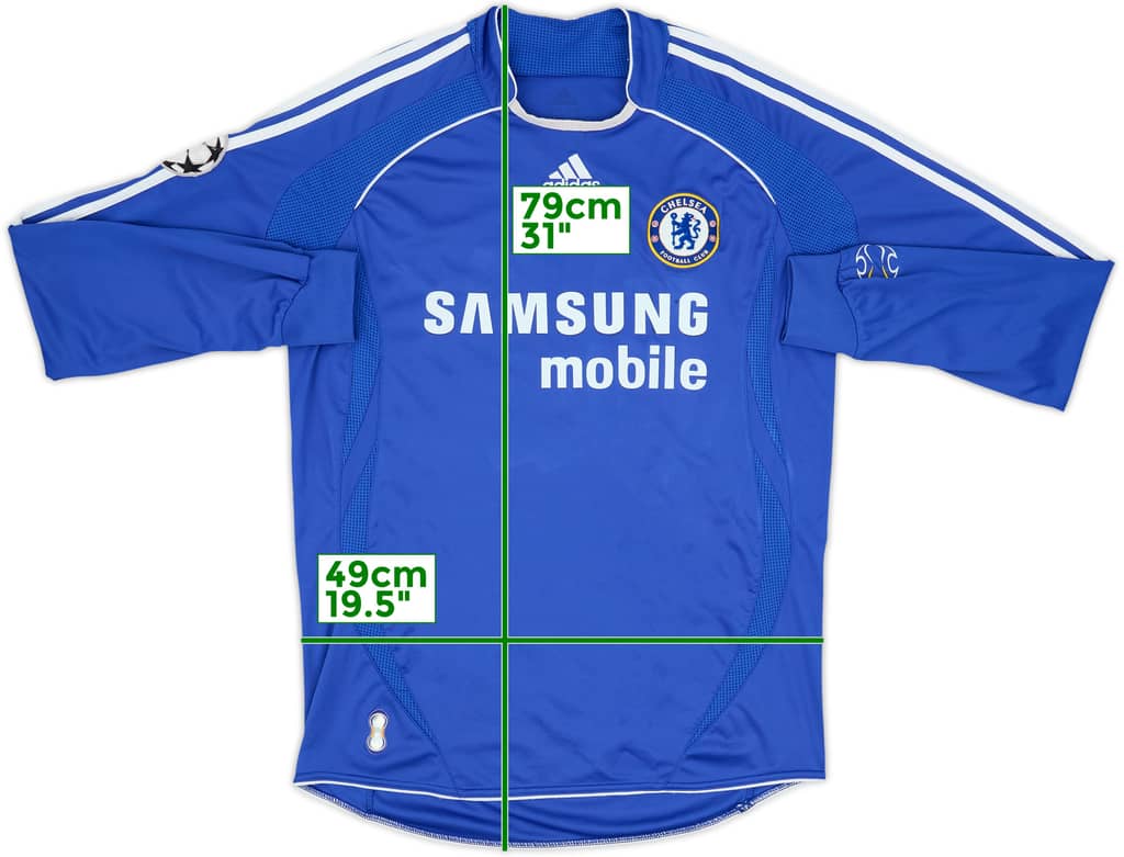 2006-08 Chelsea Home L/S Shirt - 5/10 - (M)