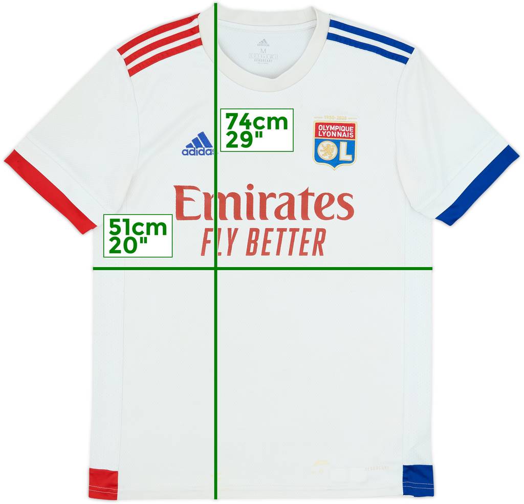 2020-21 Lyon Home Shirt - 4/10 - (M)