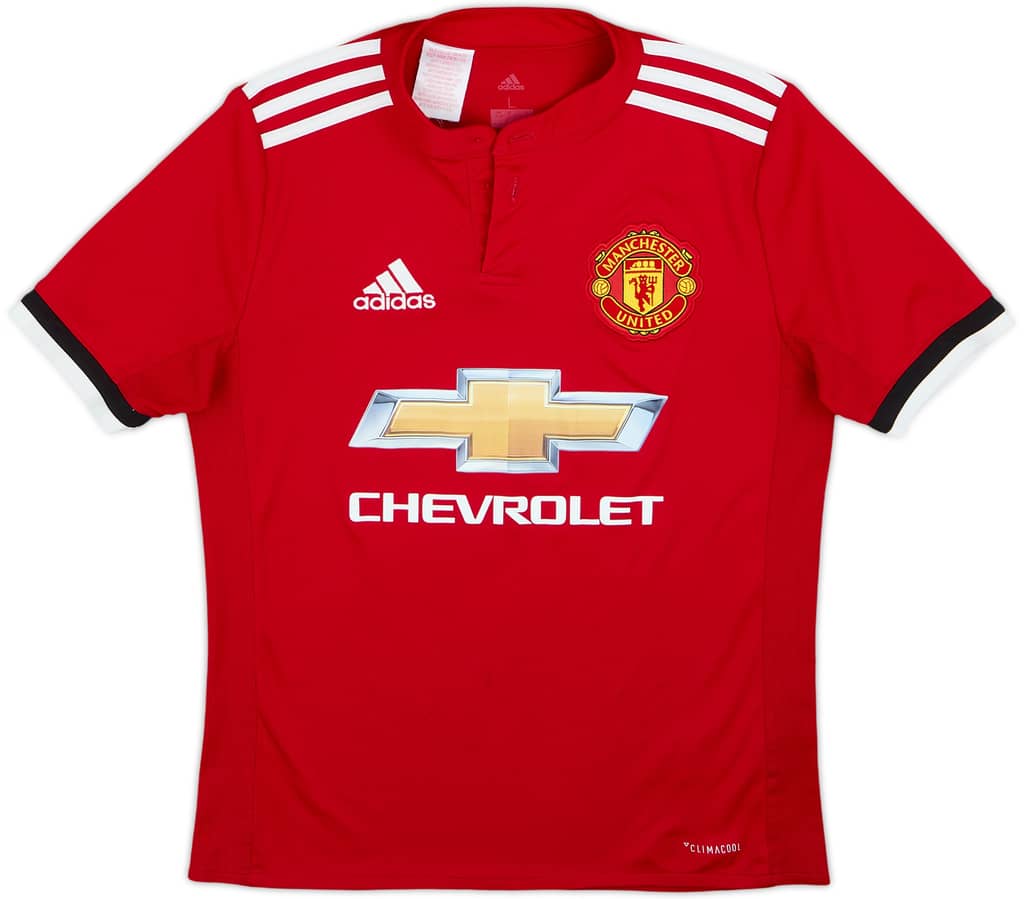 2017-18 Manchester United Home Shirt - 4/10 - (13-14 Years)