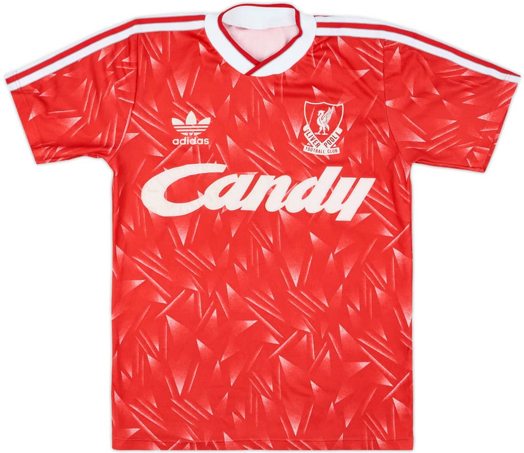 1989-91 Liverpool Home Shirt - 7/10 - (L.Boys)