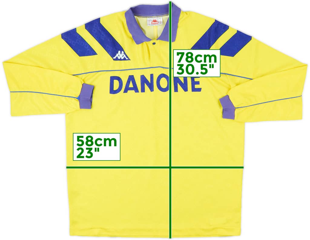 1992-94 Juventus Away L/S Shirt - 6/10 - (XL)