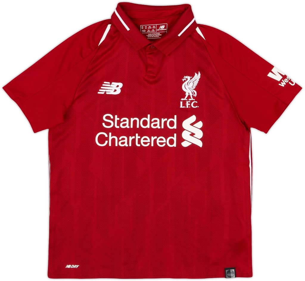 2018-19 Liverpool Home Shirt - 8/10 - (S.Boys)
