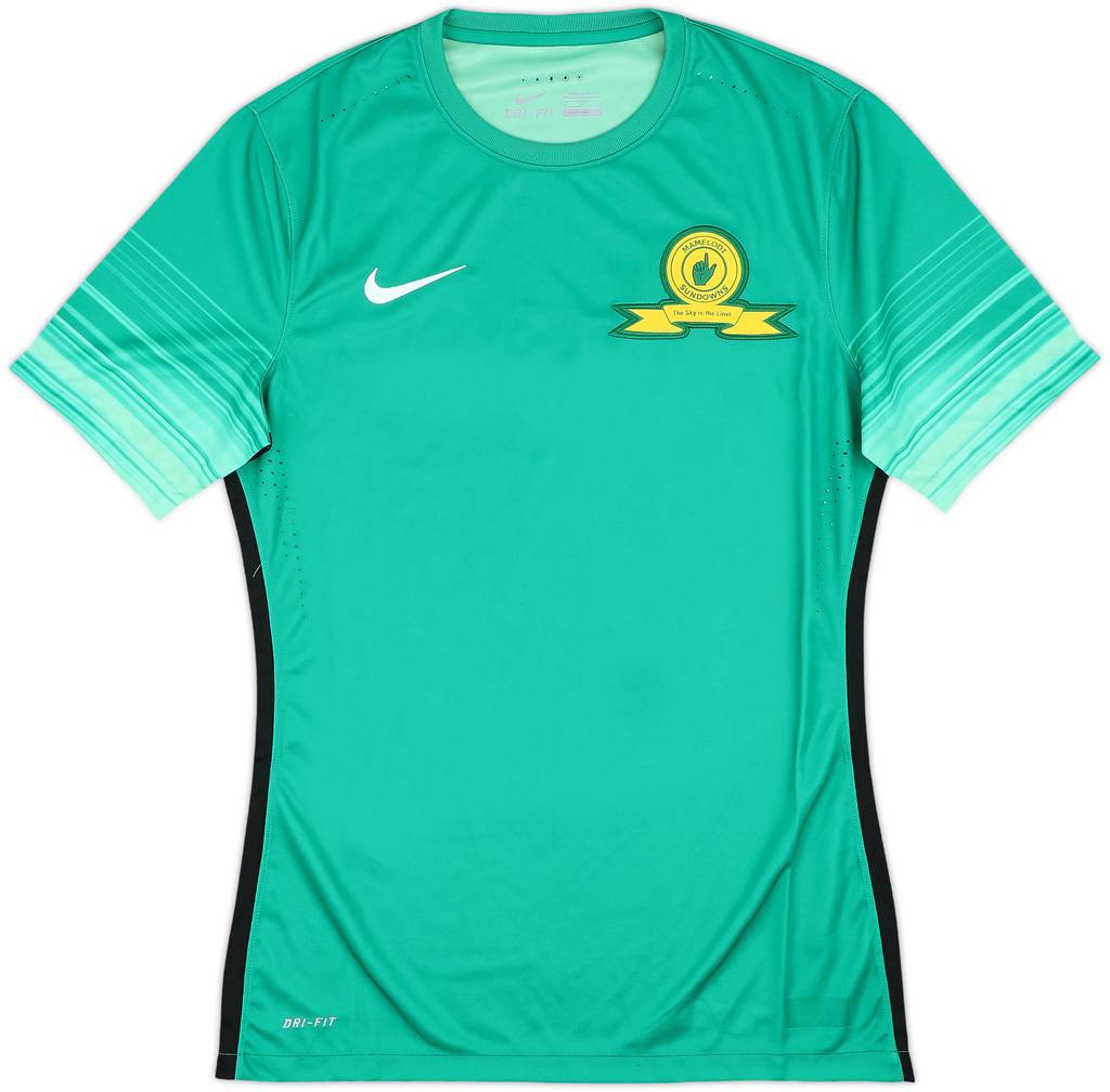 2015-16 Mamelodi Sundowns Player Issue GK S/S Shirt - 9/10 - (M)