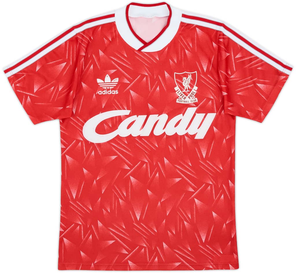 1989-91 Liverpool Home Shirt - 7/10 - (S)